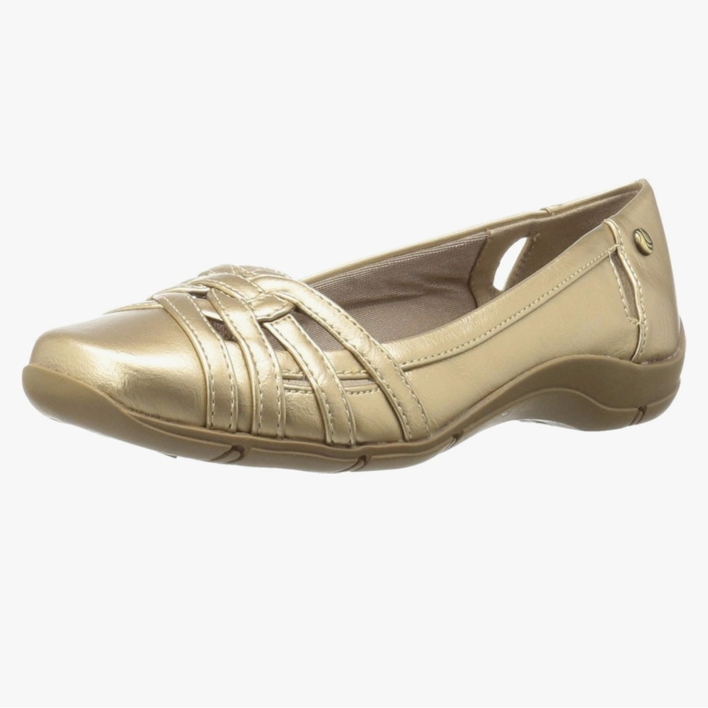 LIFESTRIDE WOMENS DIVERSE FLAT TAUPE (NARROW)